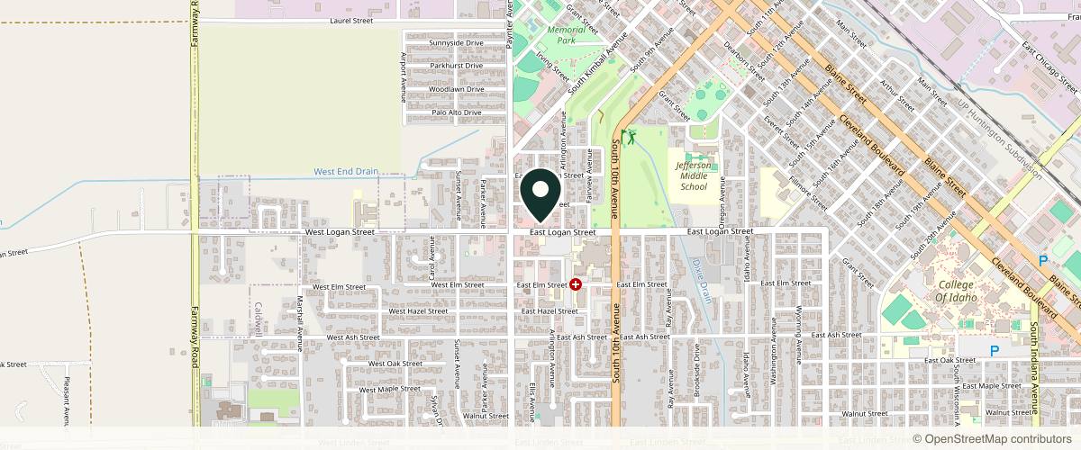 Map showing the exact location of Mountain Pine Dermatology, PLLC at 211 E Logan St Ste 305, Caldwell, ID 83605