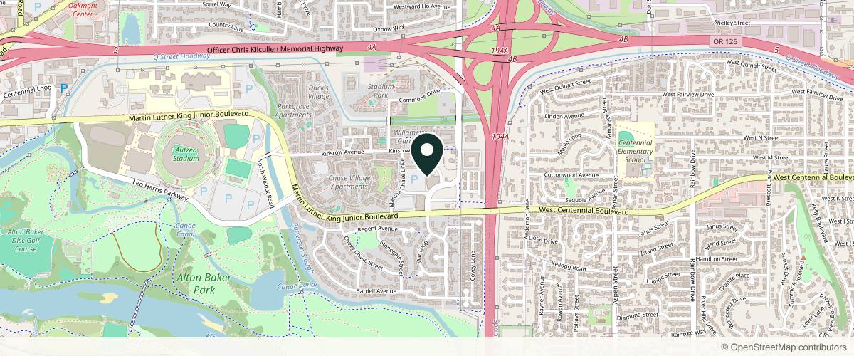 Map showing the exact location of Movassaghi Plastic Surgery: Kiya Movassaghi MD, FACS at 330 S Garden Way #100, Eugene, OR 97401, USA