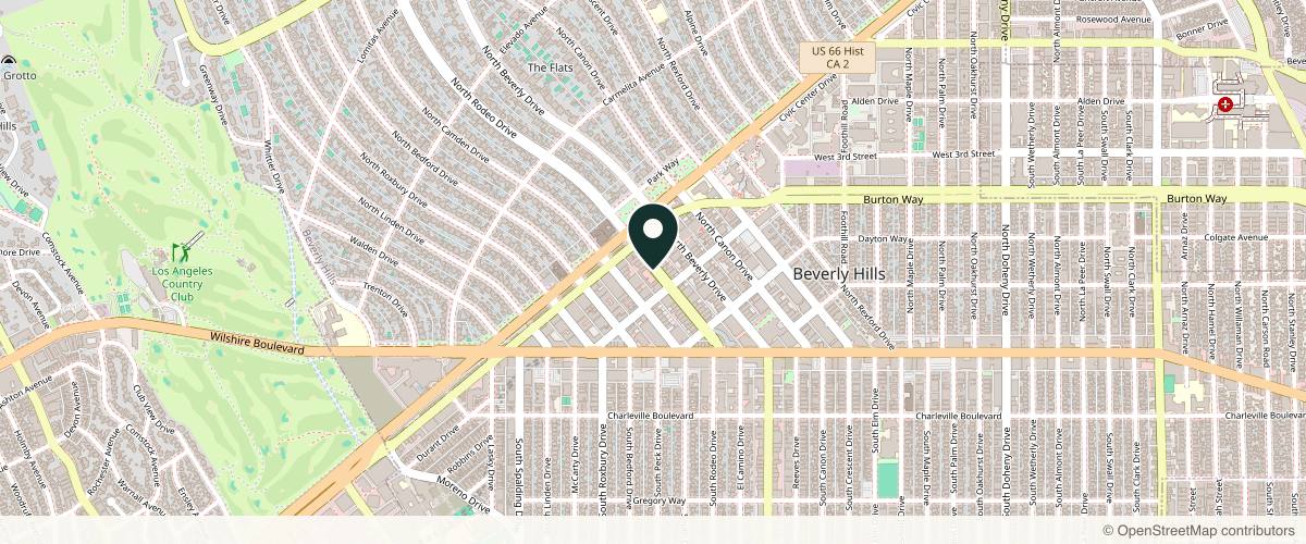 Map showing the exact location of Moy, Fincher, Chipps Facial Plastics & Dermatology - Beverly Hills at 421 N Rodeo Dr Ste 7, Beverly Hills, CA 90210