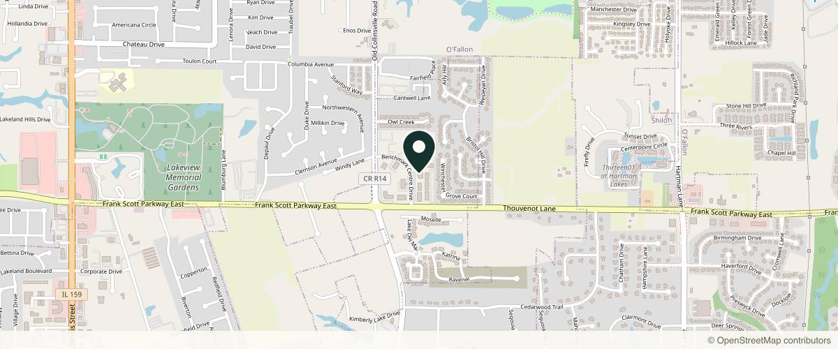 Map showing the exact location of Musick Dermatology & Advanced Clinical Spa at 4948 Benchmark Centre Dr, Swansea, IL 62226