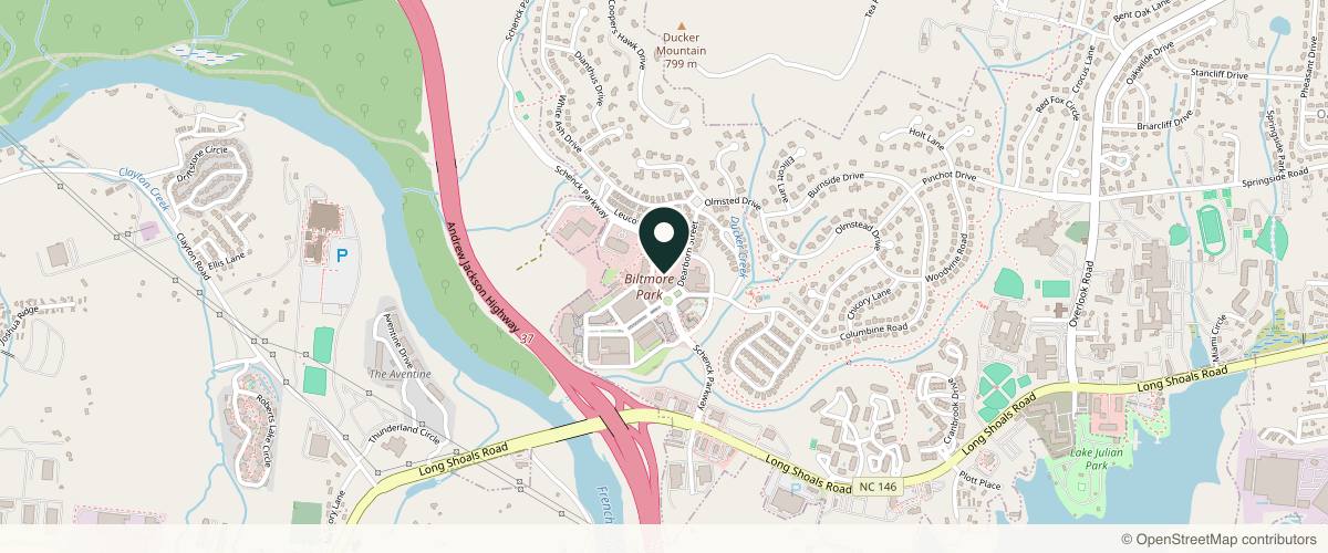 Map showing the exact location of My Aesthetics Dr. at 1 Town Square Blvd Ste 248, Asheville, NC 28803, USA