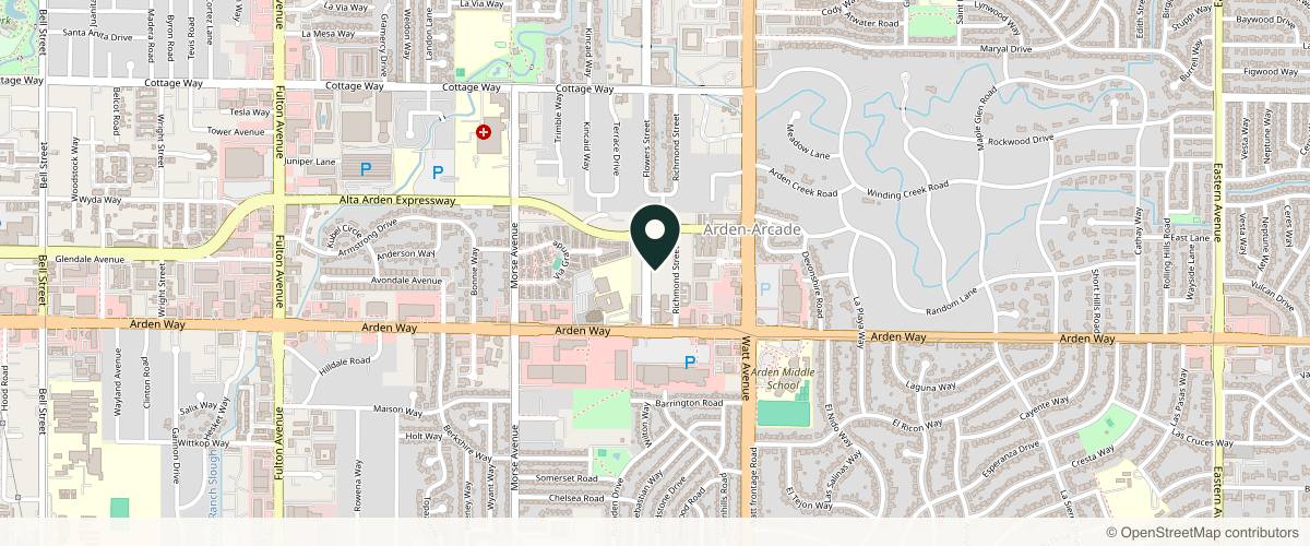 Map showing the exact location of My Vanity Aesthetics at 1800 Professional Dr # A, Sacramento, CA 95825, USA