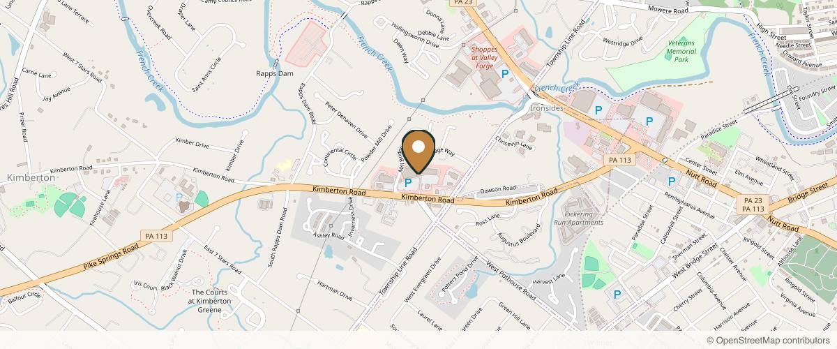 Map showing the exact location of Nakd Aesthetics at 540 Kimberton Rd Ste 10b, Phoenixville, PA 19460, USA