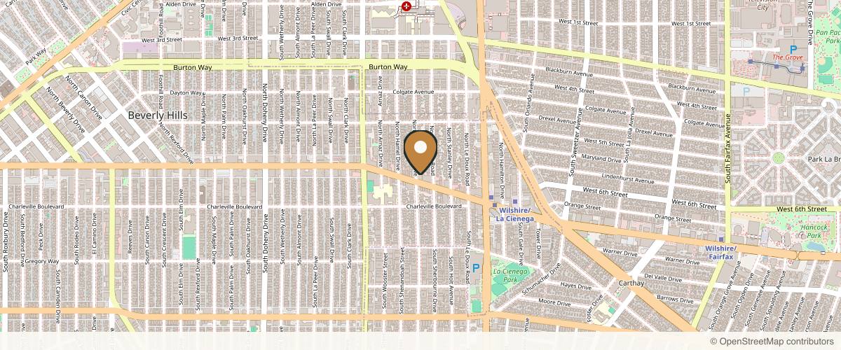 Map showing the exact location of NakedMD Beverly Hills at 8665 Wilshire Blvd #305, Beverly Hills, CA 90211, USA