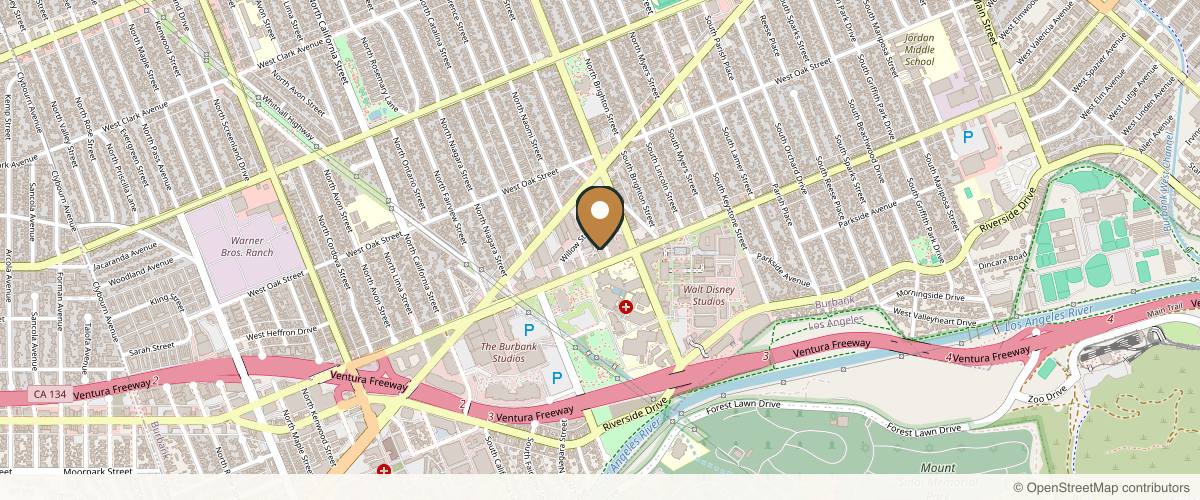 Map showing the exact location of NakedMD Med Spa Burbank at 2601 W Alameda Ave Unit 202, Burbank, CA 91505, USA