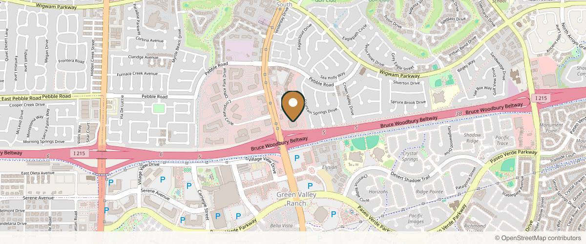 Map showing the exact location of NakedMD Med Spa Henderson at 100 N Green Valley Pkwy #215, Henderson, NV 89074, USA