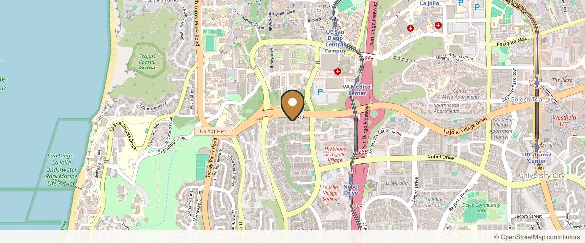 Map showing the exact location of NakedMD Med Spa La Jolla at 8950 Villa La Jolla Dr Ste B216, La Jolla, CA 92037, USA