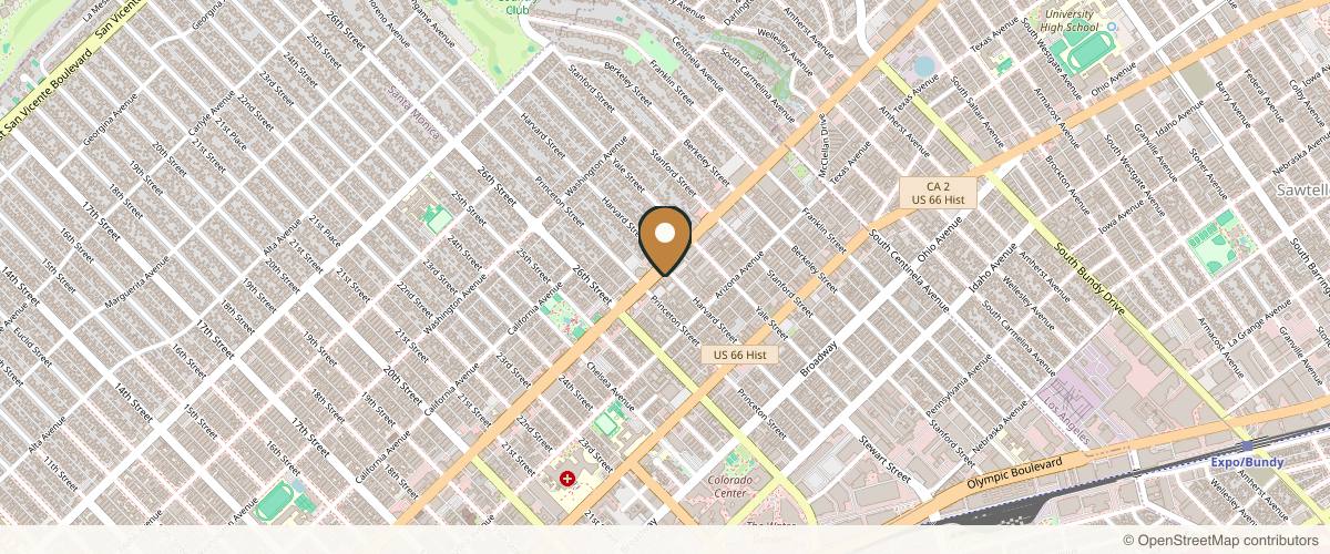 Map showing the exact location of NakedMD Med Spa Santa Monica at 2730 Wilshire Blvd #200, Santa Monica, CA 90403, USA