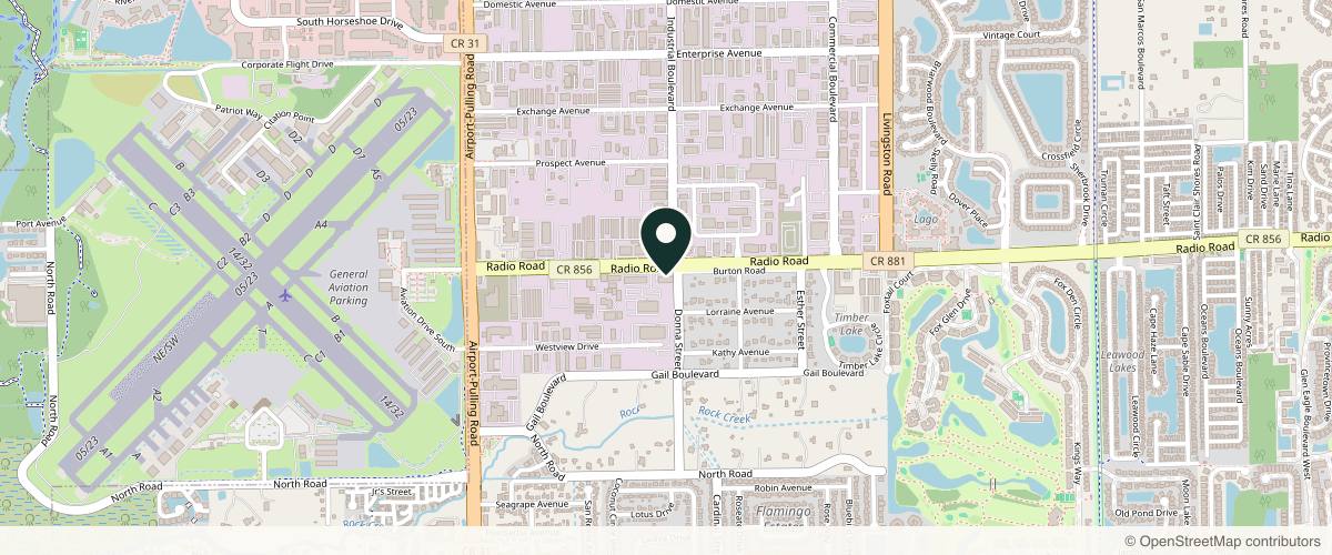 Map showing the exact location of Naples Skin Clinic at 3960 Radio Rd Ste 109, Naples, FL 34104, USA