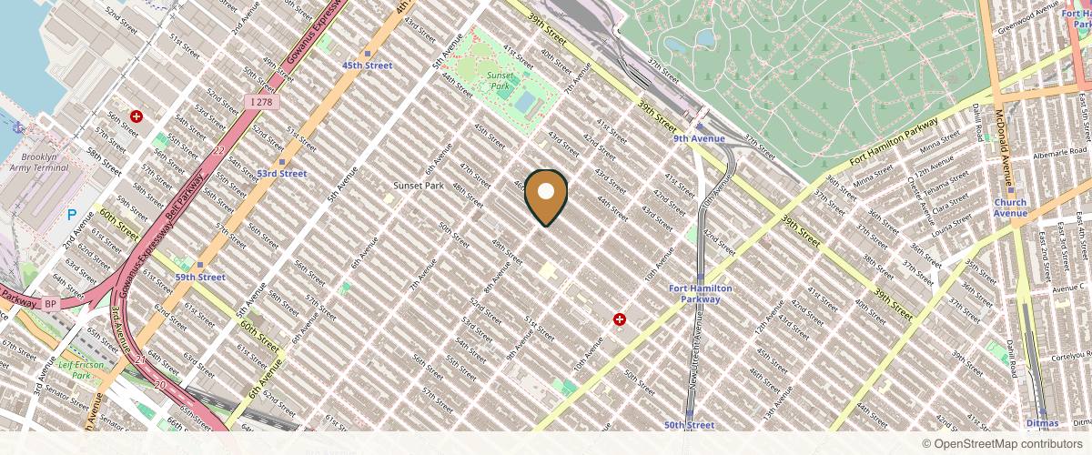 Map showing the exact location of Natural Beauty Spa at 4623 8th Ave #1FL, Brooklyn, NY 11220, USA