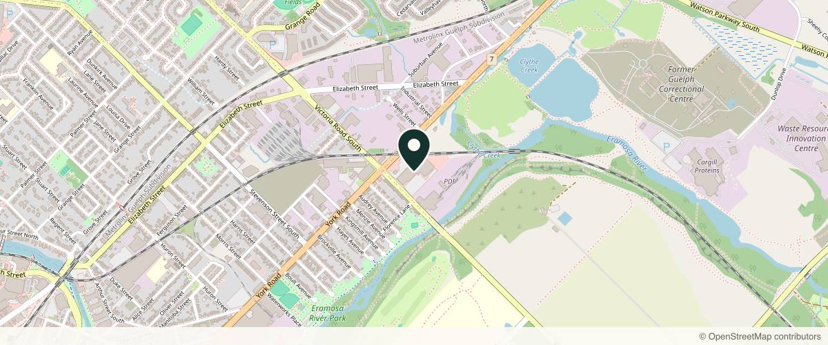 Map showing the exact location of Nature's Salt Cave at 200 A Victoria Rd S, Guelph, ON N1E 5R1, Canada