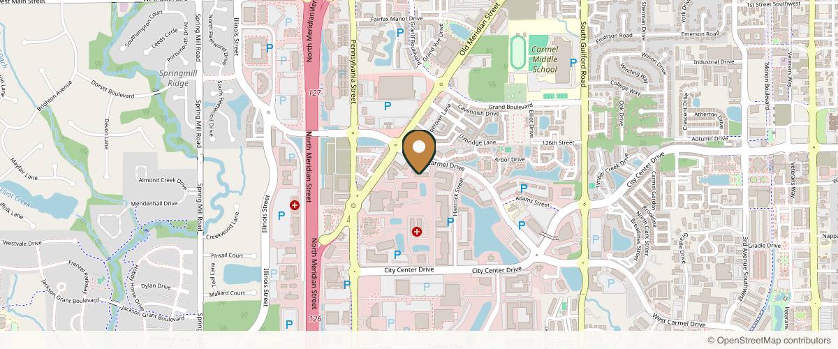 Map showing the exact location of New Med Spa at 1185 W Carmel Dr # D3, Carmel, IN 46032, USA