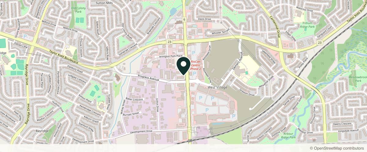 Map showing the exact location of New Path Spa By Magda at 729 Gardiners Rd, Kingston, ON K7M 3Y5, Canada