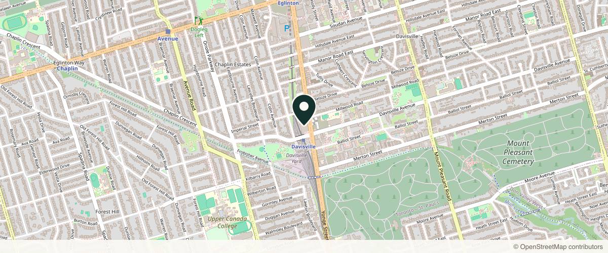 Map showing the exact location of New You at 1920 Yonge St Ste 107, Toronto, ON M4S 3E2, Canada