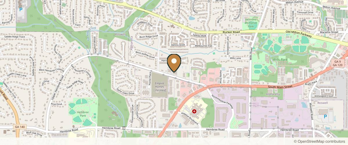 Map showing the exact location of Nexclin Medicine at 1250 Upper Hembree Rd # B, Roswell, GA 30076, USA