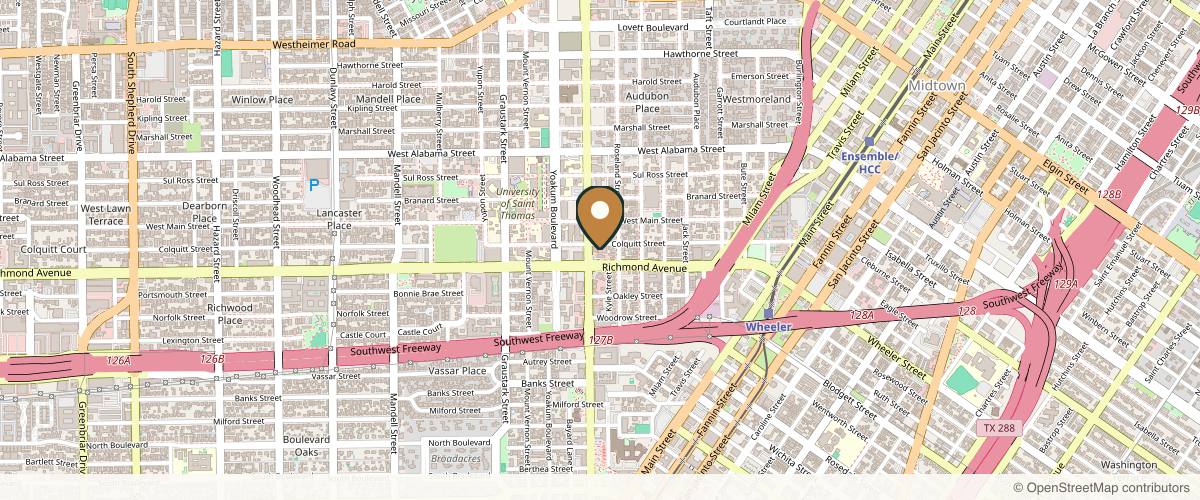 Map showing the exact location of Nia Aesthetics MD at 4203 Montrose Blvd #440, Houston, TX 77006, USA