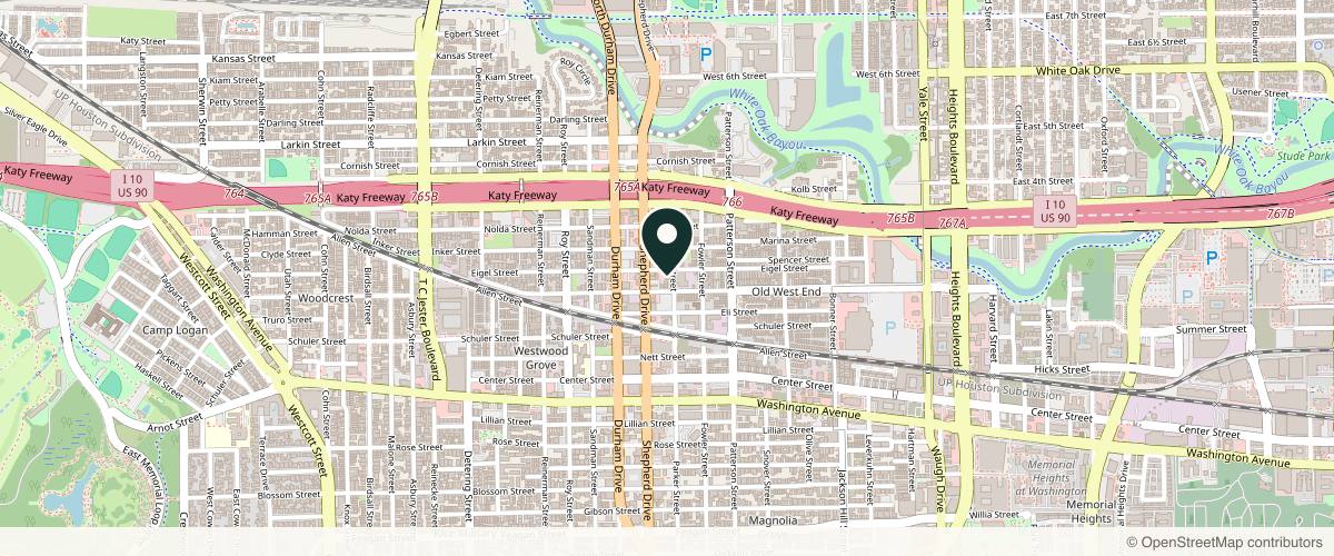 Map showing the exact location of Nikko Dermatology - Houston Heights Dermatology at 4707 Eigel St Ste 150, Houston, TX 77007