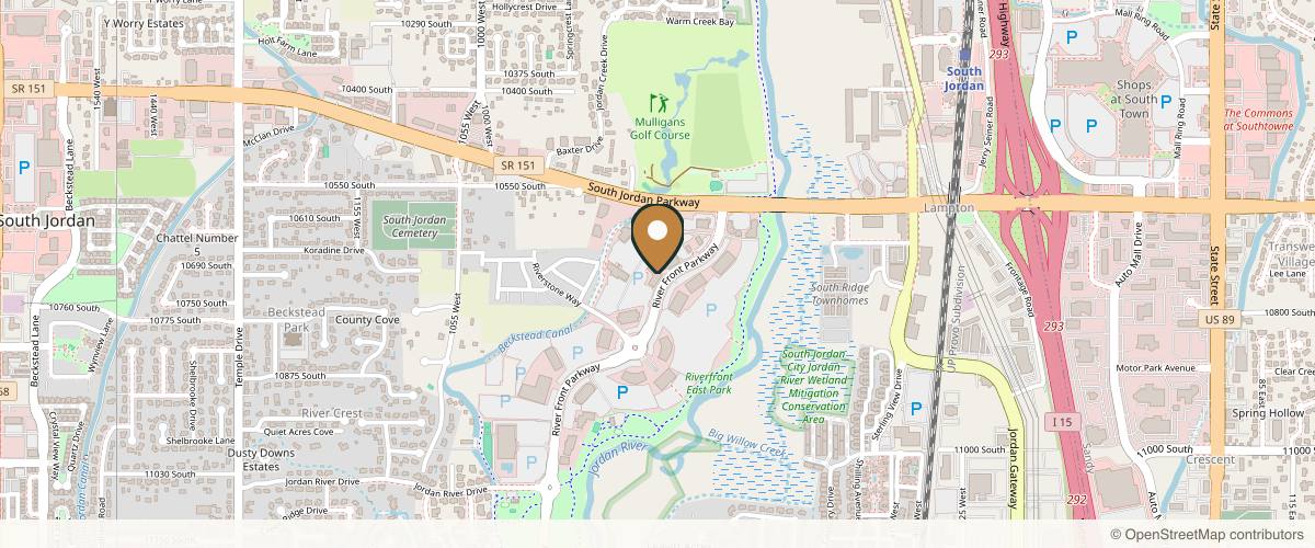Map showing the exact location of NIMA Institute at 10714 S River Front Pkwy, South Jordan, UT 84095, USA