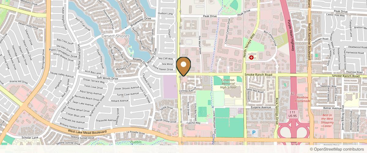 Map showing the exact location of No Lines By Design at 2380 N Buffalo Dr Ste 155, Las Vegas, NV 89128, USA
