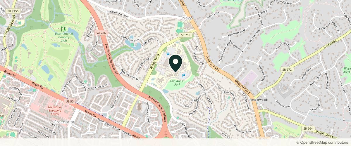 Map showing the exact location of NOVA Concierge Medicine & Aesthetics at 3650 Joseph Siewick Dr Ste 308, Fairfax, VA 22033, USA