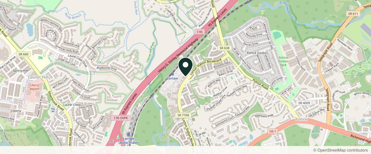 Map showing the exact location of NOVA Dermatology Specialists at 8988 Lorton Station Blvd Ste 103, Lorton, VA 22079