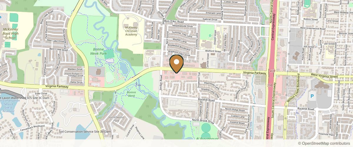 Map showing the exact location of Nova Headspa & Medspa at 2761 Virginia Pkwy, McKinney, TX 75071, USA