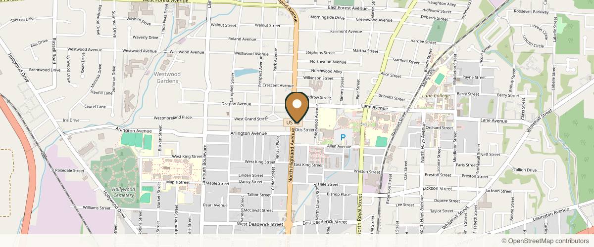Map showing the exact location of NovaSkin Laser & Wellness in Jackson, TN at 716 N Highland Ave, Jackson, TN 38301, USA
