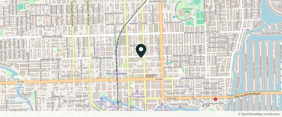 Map showing the exact location of noya_aesthetics at 315 NE 3rd Ave Apt C, Fort Lauderdale, FL 33301, USA