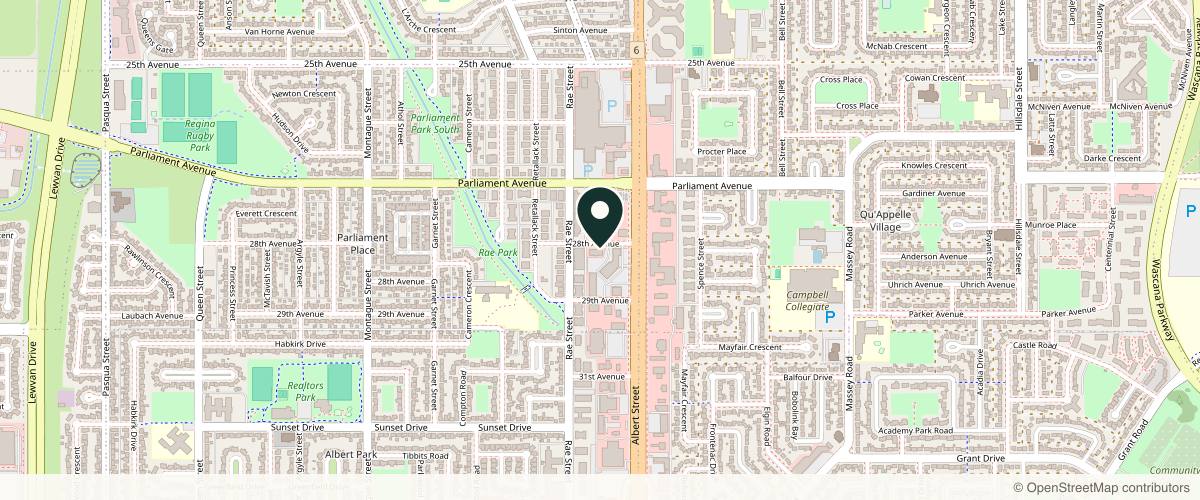 Map showing the exact location of Nu Image Medical Esthetics at 2631 28 Ave Suite #101, Regina, SK S4S 6X3, Canada