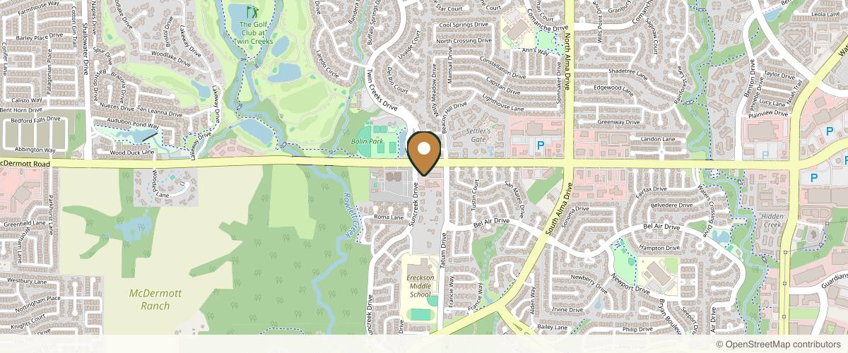Map showing the exact location of Nu Med Spa at 1511 W McDermott Dr Ste 300 A, Allen, TX 75013, USA