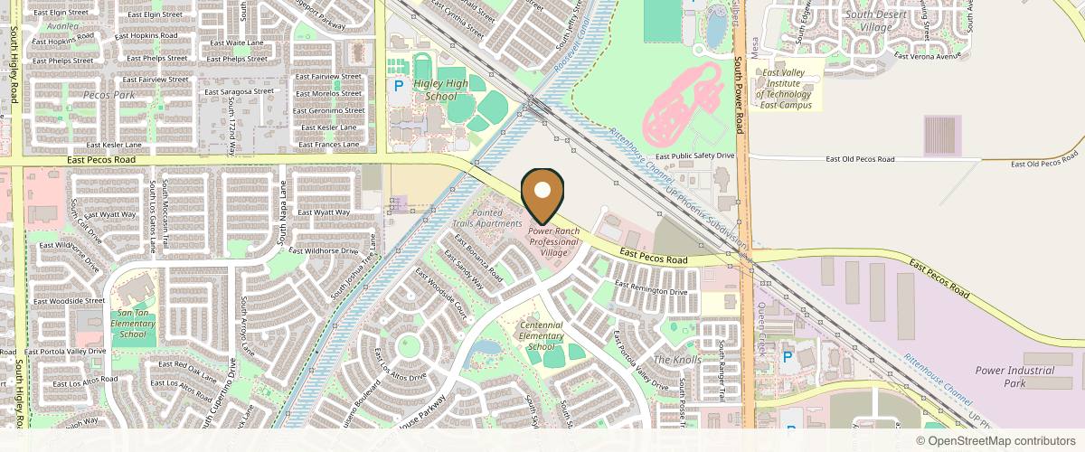 Map showing the exact location of Nulevel Wellness at 4365 E Pecos Rd #102, Gilbert, AZ 85297, USA