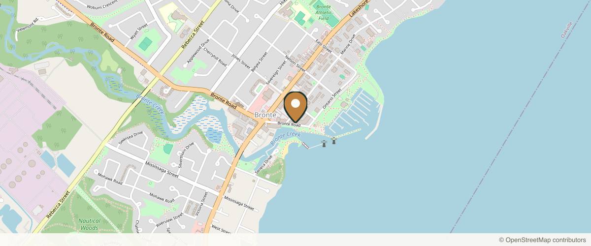 Map showing the exact location of Nurse Jacklyn | Botox, Filler, Laser Treatments & Skin Care at 11 Bronte Rd Unit 29, Oakville, ON L6L 0E1, Canada