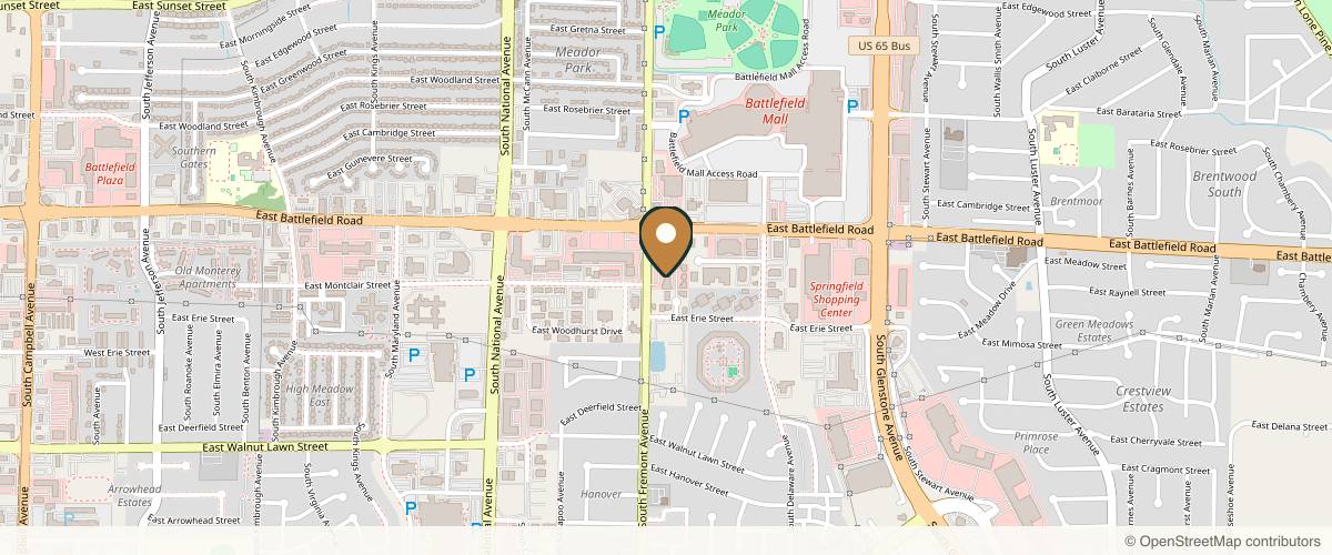 Map showing the exact location of Nurse Judy- Botox & Beyond at 3060 S Fremont Ave, Springfield, MO 65804, USA