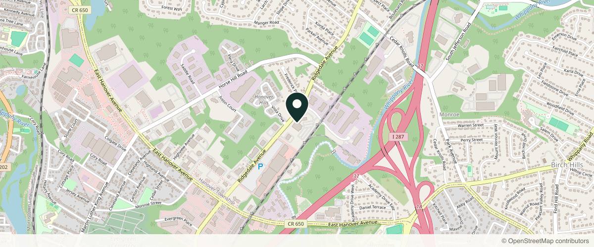 Map showing the exact location of Nusbaum Medical Center at 197 Ridgedale Ave Ste 160, Cedar Knolls, NJ 07927, USA