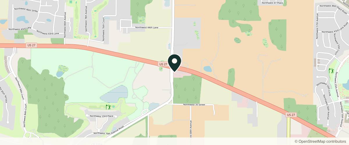 Map showing the exact location of NW Ocala - Recharge Clinic at 6998 US-27 #104, Ocala, FL 34482, USA