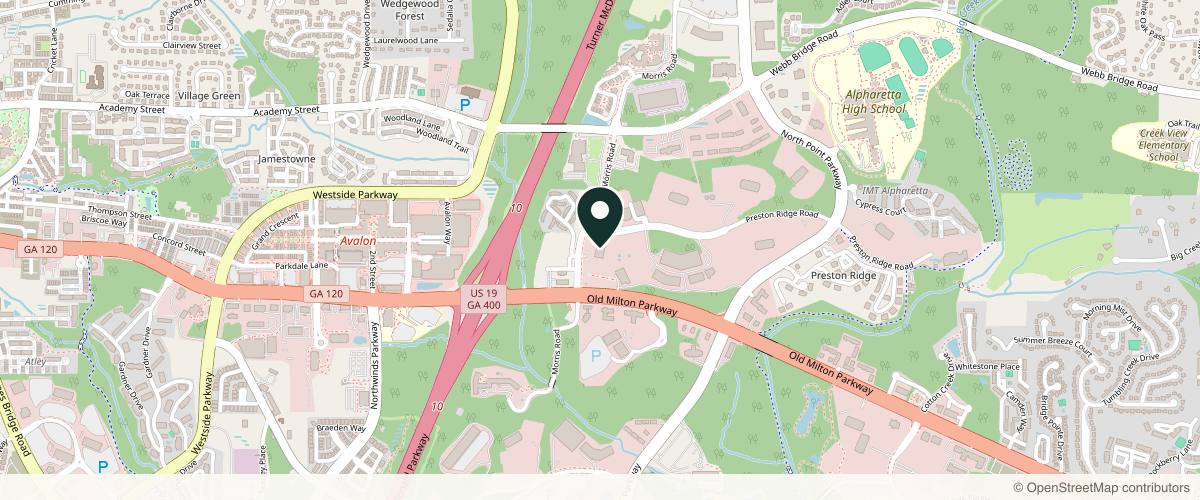 Map showing the exact location of NXTGEN BODIES MD MedSpa & Wellness at 11975 Morris Rd #340, Alpharetta, GA 30005, USA
