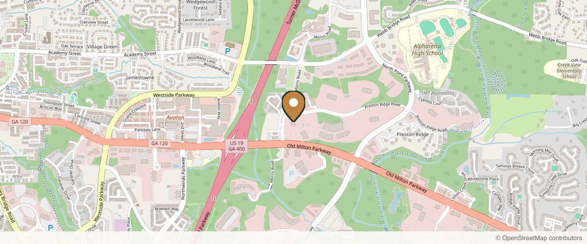 Map showing the exact location of NXTGEN BODIES MD MedSpa & Wellness at 11975 Morris Rd #340, Alpharetta, GA 30005, USA