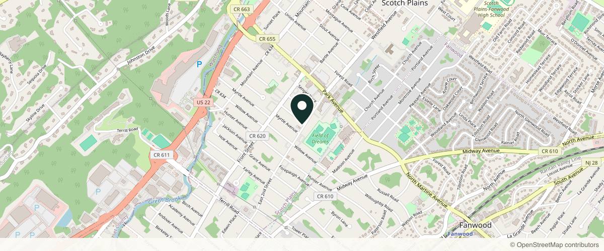 Map showing the exact location of Ohana Medical Spa: Darren Chin, MD at 1767 E 2nd St, Scotch Plains, NJ 07076, USA
