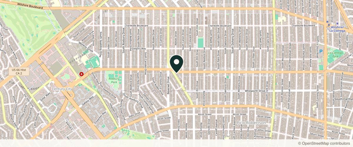 Map showing the exact location of Ohara Dermatology Beverly Hills | Ohara Aivaz, MD at 400 S Beverly Dr Ste 380, Beverly Hills, CA 90212