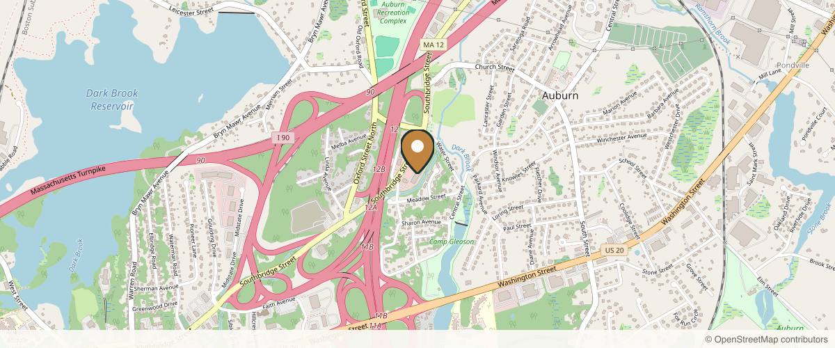 Map showing the exact location of One Eleven RX at 567 Southbridge St, Auburn, MA 01501, USA