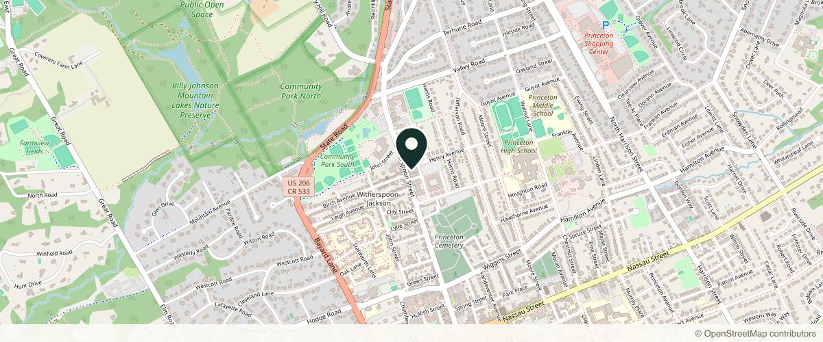 Map showing the exact location of ONUMAH MD at 281 Witherspoon St #230, Princeton, NJ 08540, USA
