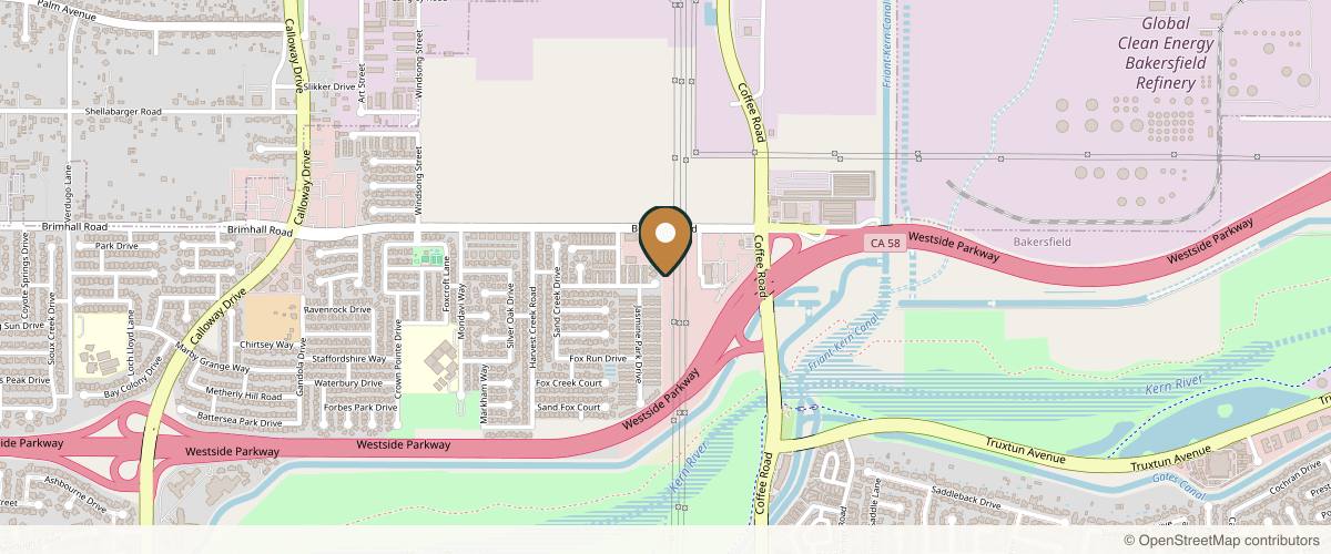 Map showing the exact location of Onyx Aesthetics & Wellness at 8327 Brimhall Rd Ste 702, Bakersfield, CA 93312, USA