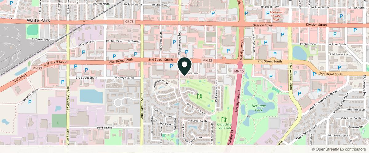 Map showing the exact location of Oolala Chic Aesthetics at 4180 Thielman Ln #102, St Cloud, MN 56301, USA