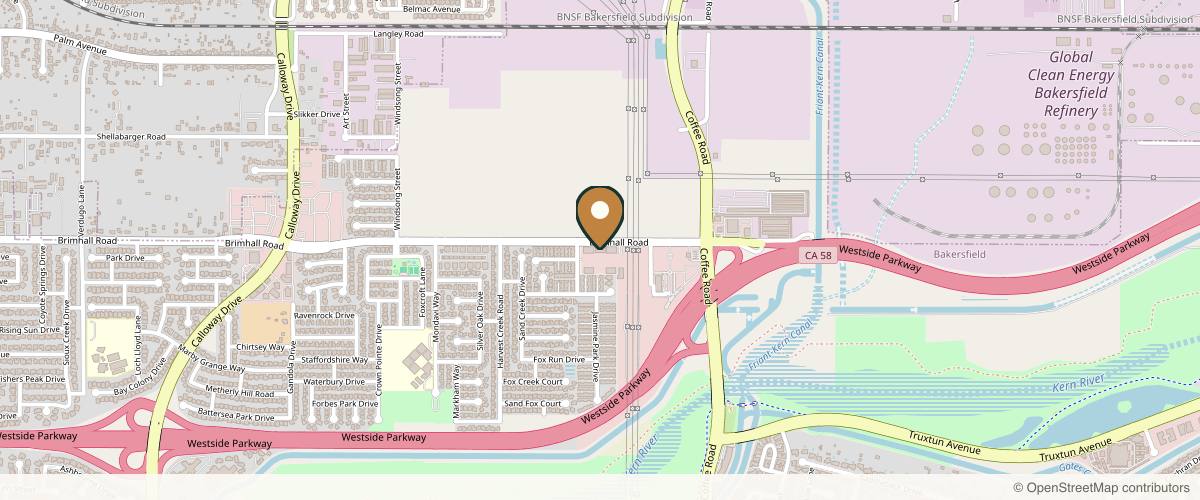 Map showing the exact location of Opal Aesthetics at 8501 Brimhall Rd Bldg 100 Suite 102, Bakersfield, CA 93312, USA