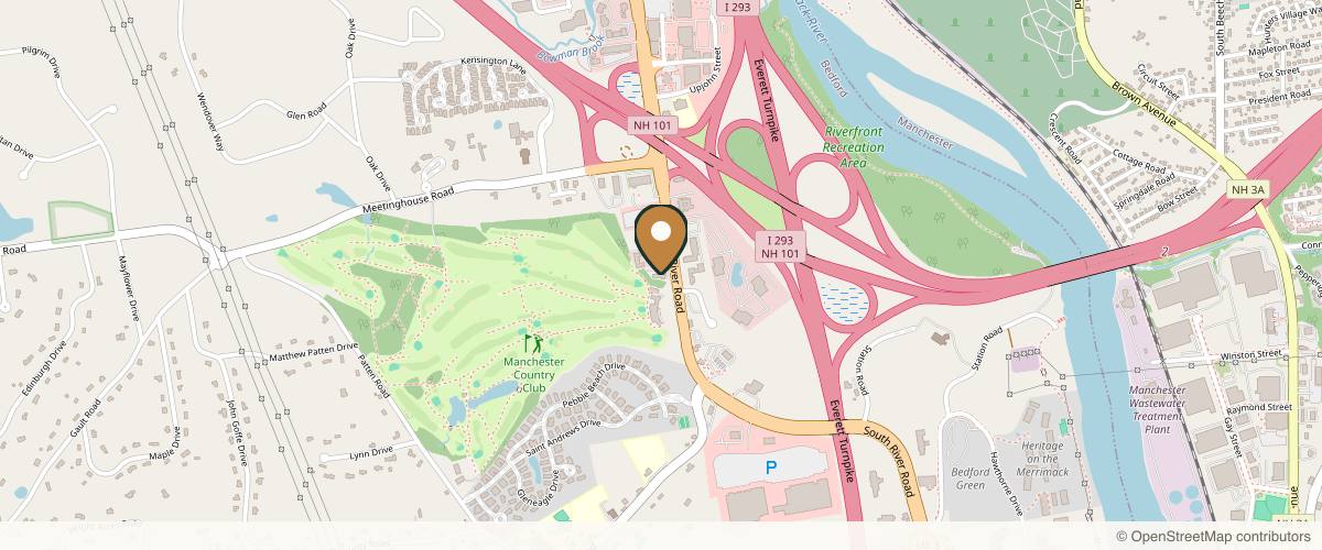 Map showing the exact location of Optima Dermatology & Medical Aesthetics at 176 S River Rd, Bedford, NH 03110, USA