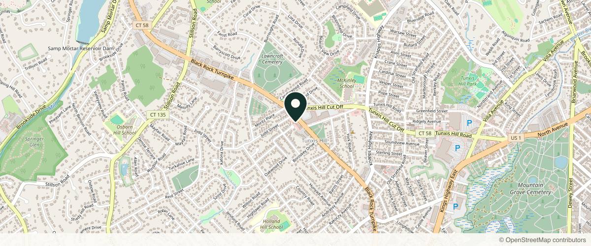 Map showing the exact location of Optimal Healing Center & MedSpa at 1515 Black Rock Tpke Suite C, Fairfield, CT 06825, USA