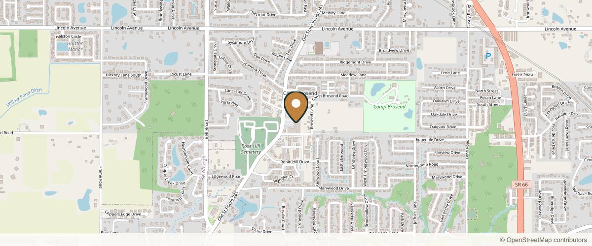 Map showing the exact location of Optimize U - Evansville | Hormone Optimization & Wellness Clinic at 4944 Old State Rte 261 Ste 5, Newburgh, IN 47630, USA