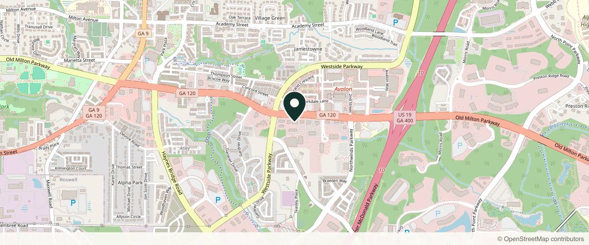 Map showing the exact location of OVME at 2685 Old Milton Pkwy Bldg 200, Suite 120, Alpharetta, GA 30009, USA