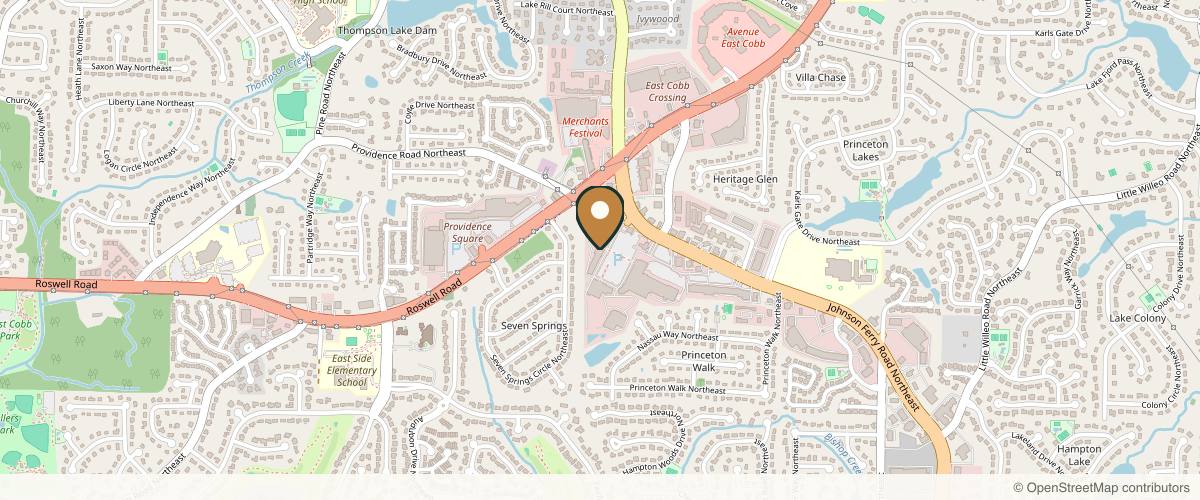 Map showing the exact location of OVME at 1311 Johnson Ferry Rd Ste 552, Marietta, GA 30068, USA