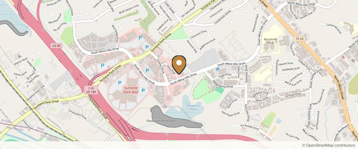 Map showing the exact location of Ozan Sozer, MD El Paso Cosmetic Surgery at 651 S Mesa Hills Dr, El Paso, TX 79912, USA